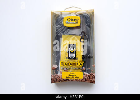 OtterBox Defender robuste Schutzfolie für Samsung Galaxy 7Edge Stockfoto