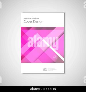 Abstraktes Vektor Flyer Broschüre, Geschäftsbericht, moderne Vorlagen. Design für Business-Präsentationen Stock Vektor