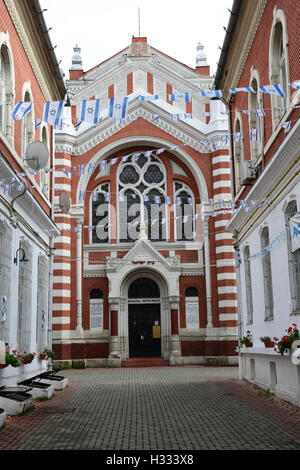 Die jüdische Synagoge und das Jüdische Gemeindezentrum in Brasov, Rumänien. Stockfoto