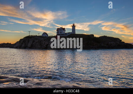 Nubble Light - Cape Neddick Lighthouse - Sohier Park - York Maine Stockfoto