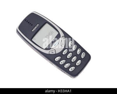 Nokia 3310 GSM Mobiltelefon 2000 veröffentlicht Stockfoto