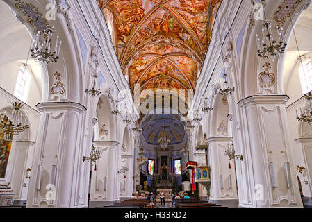 Italien Sizilien Äolischen Archipels Lipari Insel The Kirche des Heiligen Bartholomäus im Schlosspark Stockfoto