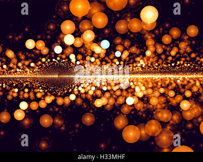 Abstrakte Fraktal Bokeh - Digital generiert Stockfoto