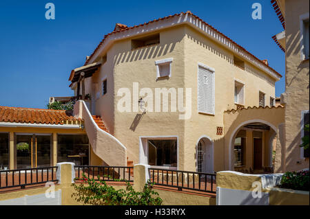 Traditionelle mediterrane Architektur Haus in Porto Cervo. Stockfoto