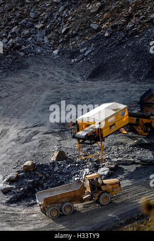 Die Cornish Delabole Schiefer Bergarbeiterdorf Stockfoto