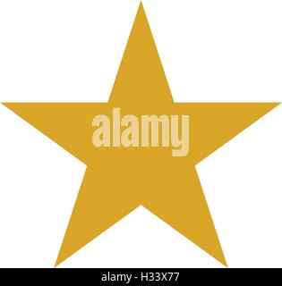 Gold Star Symbol, isolierte star Vector Illustration. Stock Vektor