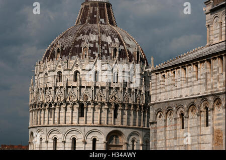 Italien-Tuscany-Pisa. September 2016 das Baptisterium Pisa ist eine Stadt in der Toskana, Mittelitalien Stockfoto