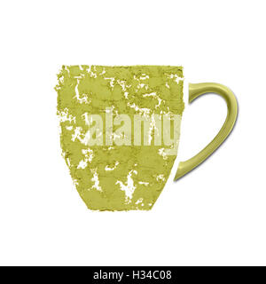 Tasse Tee aus echter matcha Stockfoto