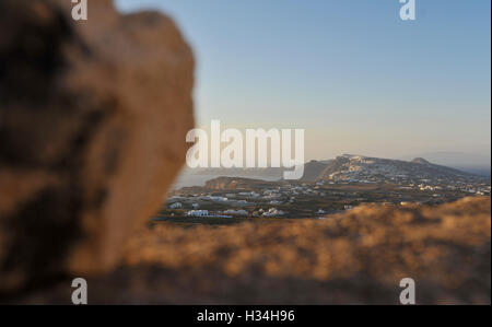 Blick auf santorini Stockfoto