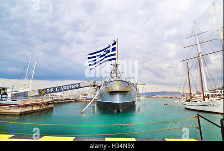 George/Georgios Averof historischen Schlachtschiff Griechenland Stockfoto