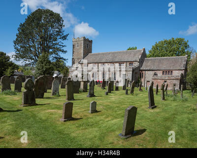 Kirche im Dorf Caldbeck, Cumbria, England Stockfoto