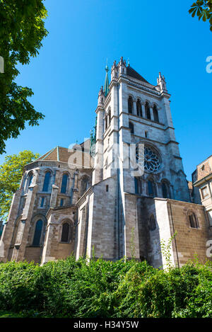 Kathedrale St. Pierre in Genf, Schweiz Stockfoto