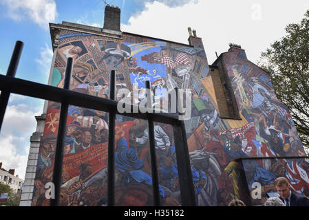 Cable Street, London, UK. 4. Oktober 2016. Kabel-St 80. Todestag begangen wird. Stockfoto