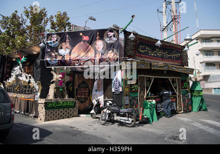 Teheran, Iran. 3. Oktober 2016. Eine reich verzierte Snack-Bar in Teheran, Iran, 3 September. Foto: Bernd von Jutrczenka/Dpa/Alamy Live News Stockfoto