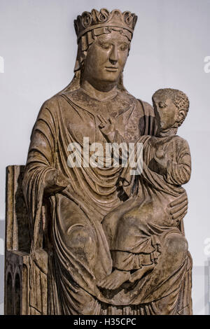 Italien-Emilia Romagna Franchigena Weg Fidenza - Museum der Kathedrale - Marian Majestät von Benedetto Antelamy XII - XIII Jahrhundert Stockfoto