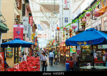 Food Street in Chinatown, Singapur Stockfoto