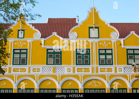 Das Penha Gebäude, einer ehemaligen Kaufmannshaus, Punda, UNESCO, Willemstad, Curacao, Antillen, kleine Antillen, Karibik Stockfoto