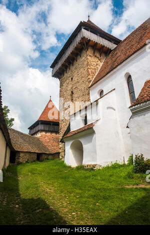 Deutsch-Weißkirch befestigte Kirche in Deutsch-Weißkirch, eines der Dörfer mit befestigte Kirchen in Siebenbürgen, UNESCO, Siebenbürgen, Rumänien Stockfoto