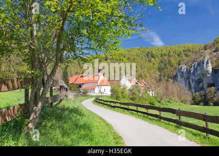 St. Georg Kapelle, Kaeppeler Hof, Thiergarten, Naturpark obere Donau, Donautal, Schwäbische Alb, Baden-Württemberg, Deutschland Stockfoto