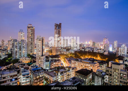 Überblick über die Skyline von central Mumbai (Bombay), Maharashtra, India Stockfoto