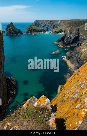 Kynance Cove auf der Halbinsel Lizard, Cornwall, England, UK Stockfoto