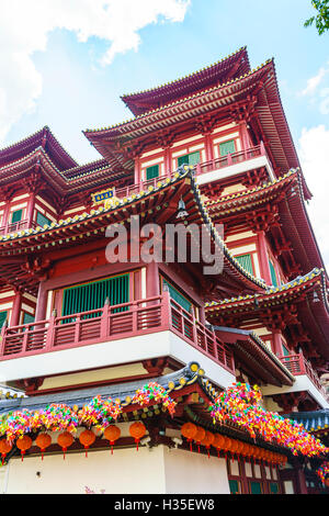 Buddha Tooth Relic Temple, Chinatown, Singapur Stockfoto