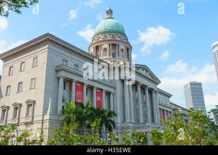 National Gallery Singapur besetzen das ehemalige Rathaus und Old Supreme Court Building, Singapur Stockfoto