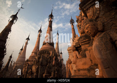 Kakku Pagode Komplex, Shan State in Myanmar (Burma) Stockfoto