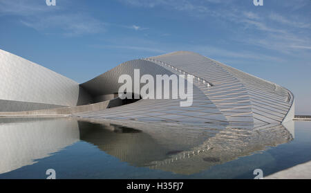 Außenansicht des dänischen National Aquarium, der blaue Planet in Kopenhagen. Stockfoto