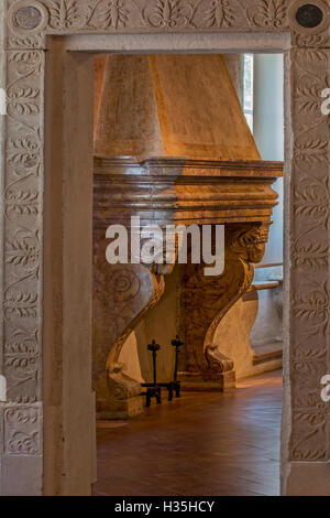 Italien-Emilia Romagna Novellara Festung - Museum Gonzaga - Fairplaces - XVi Jh. Stockfoto