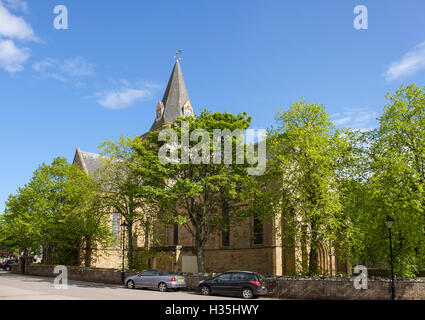 13. Jahrhundert Dornoch Kathedrale. Royal Burgh von Dornoch, Sutherland, Highland, Schottland, UK, Großbritannien Stockfoto