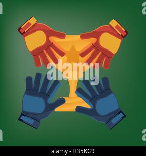 Fußball Fußball Verwandte Symbole Bild Stock Vektor