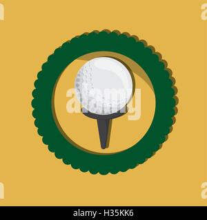 Golf verwandte Symbole Bild Stock Vektor