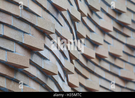 Fassade Detail, Dr. Chau Chak Wing Gebäude, University of Technology, Sydney, Australien. Stockfoto