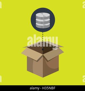 Feld-Daten-Basis-hardware Stock Vektor