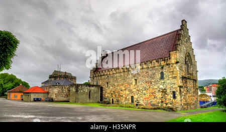 Bergenhus Festung, eine der ältesten und am besten erhaltenen Burgen in Norwegen Stockfoto