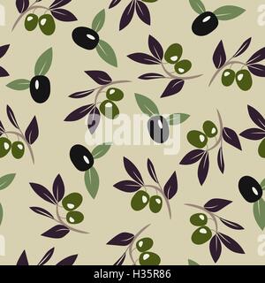 Olive Branch Hintergrund Stock Vektor