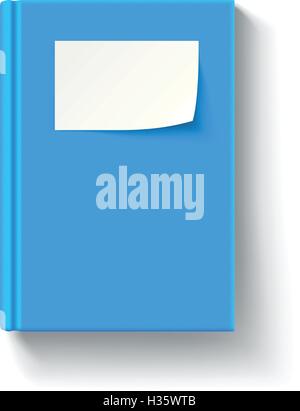 blaues Buch-Papier Stock Vektor