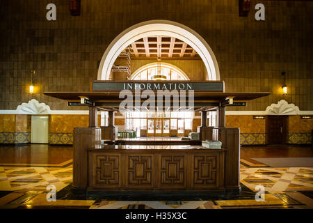 Los Angeles Union Station Signage Stockfoto