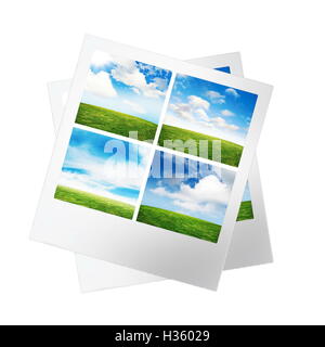 Vintage Sofortbilder mit der Natur Stockfoto