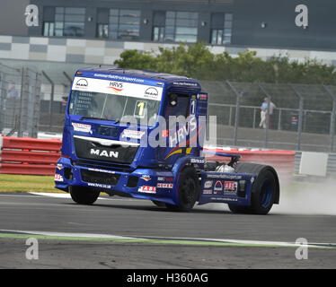 Mat Summerfield, MAN TGX, britischen Truck Racing Championship, Silverstone Truck Festival, Truck Racing, Silverstone, Samstag, Au Stockfoto