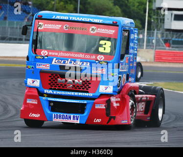 Mann, Steve Powell, Silverstone, britischen Truck Racing Championship LKW-Festival, Truck Racing, Silverstone, Samstag, 13. August Stockfoto