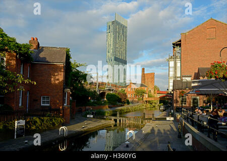 Ansicht des Beetham Tower in Manchester, England Stockfoto