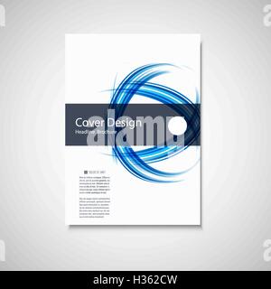 Abstrakte Farbe Linienelement. Broschüre Wellendesign für Ihre Abdeckung, Buch, Zeitschrift oder Präsentation Stock Vektor