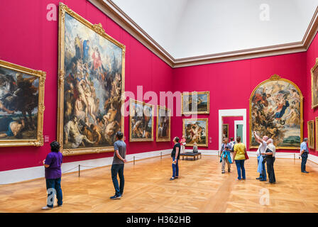 Rubens-Zimmer in der alten Pinakothek Kunstgalerie, München, Bayern, Deutschland Stockfoto