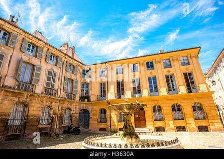 Brunnen in Aix en Provence Stockfoto