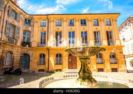 Brunnen in Aix en Provence Stockfoto