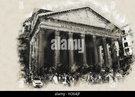 Pantheon in Rom Stockfoto