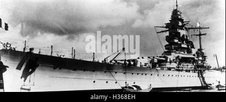 "Das Schlachtschiff '' Dunkerque'', 1940" Stockfoto