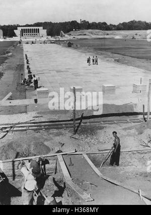 Vorbereitungen für die Nürnberg Rallye 1934 Stockfoto